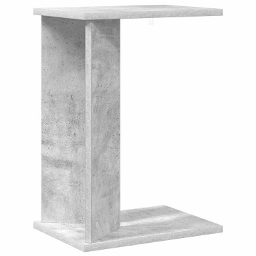 vidaXL End Table Σκυρόδεμα Γκρι 35x25x50cm Επεξεργασμένο Ξύλο