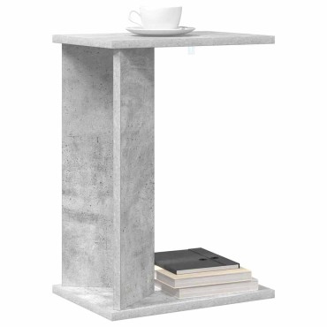 vidaXL End Table Σκυρόδεμα Γκρι 35x25x50cm Επεξεργασμένο Ξύλο