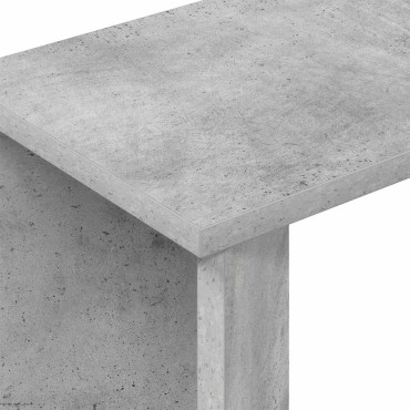 vidaXL End Table Σκυρόδεμα Γκρι 35x25x50cm Επεξεργασμένο Ξύλο