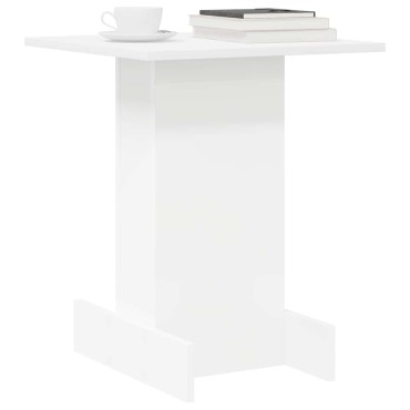 vidaXL End Table Λευκό 44,5x45x55cm Επεξεργασμένο Ξύλο