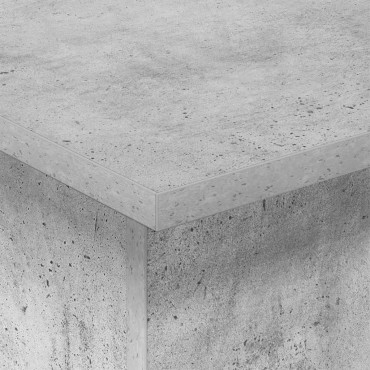 vidaXL End Table Σκυρόδεμα Γκρι 44,5x45x55cm Επεξεργασμένο Ξύλο