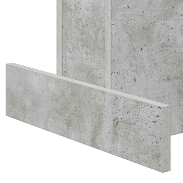 vidaXL End Table Σκυρόδεμα Γκρι 44,5x45x55cm Επεξεργασμένο Ξύλο
