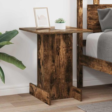 vidaXL End Table Καπνιστό Δρύς 44,5x45x55cm Επεξεργασμένο Ξύλο