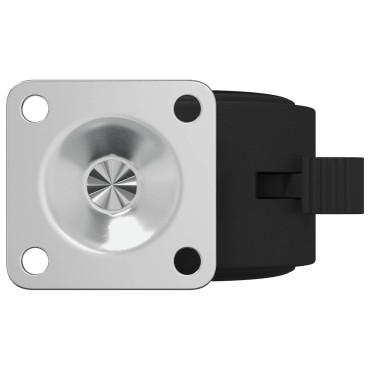 vidaXL Τροχός 2 pcs Μαύρο 39,5 x 39,5 x 37,8 χιλ