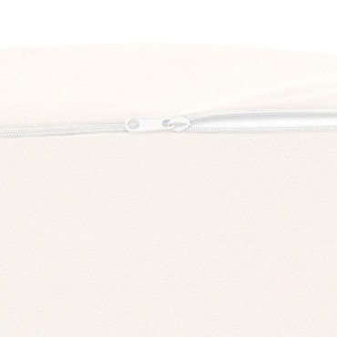 vidaXL Μαξιλάρι Ποδιών Λευκό 68 x 40 x 18 εκ. PU Αφρός