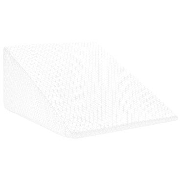 vidaXL Μαξιλάρι Ποδιών Μονόχρωμο Λευκό 60 x 50 x 30 εκ. Αφρός Μνήμης