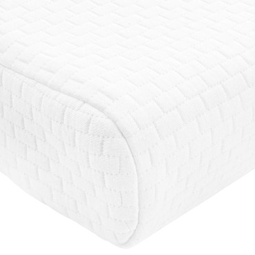vidaXL Μαξιλάρι Ύπνου Μονόχρωμο Λευκό 57 x 37 x 11,5 εκ. Αφρός Μνήμης