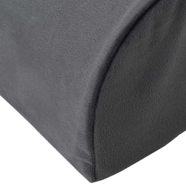 vidaXL Μαξιλάρι Στήριξης Ποδιών Γκρι 42 x 18 x 13 εκ PU Αφρός