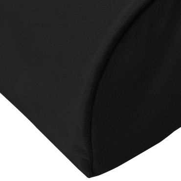 vidaXL Μαξιλάρι Στήριξης Ποδιών Μαύρο 42 x 18 x 13 εκ PU Αφρός