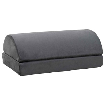 vidaXL Μονόχρωμο Γκρι 44 x 29 x 17 εκ. PU Αφρός