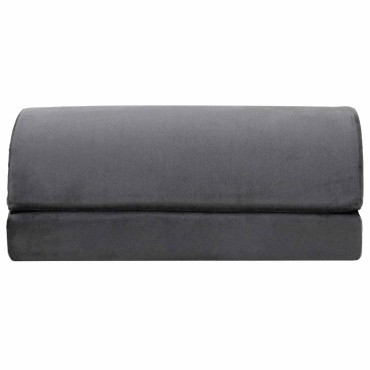 vidaXL Μονόχρωμο Γκρι 44 x 29 x 17 εκ. PU Αφρός
