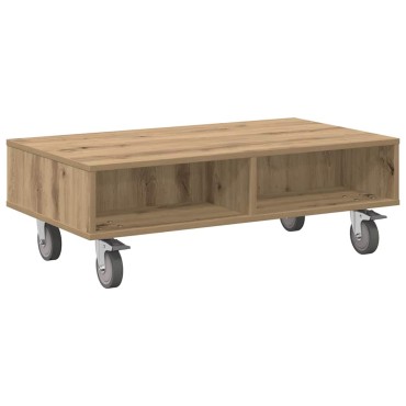 vidaXL Κομοδίνο με τροχούς Artisan Oak 90x50x30cm 1 τεμ.