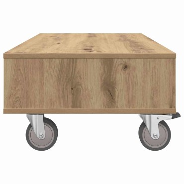 vidaXL Κομοδίνο με τροχούς Artisan Oak 90x50x30cm 1 τεμ.