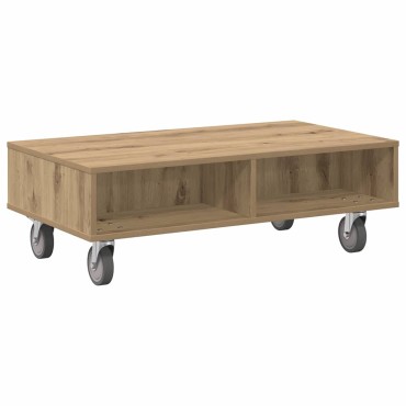 vidaXL Κομοδίνο με τροχούς Artisan Oak 90x50x30cm 1 τεμ.