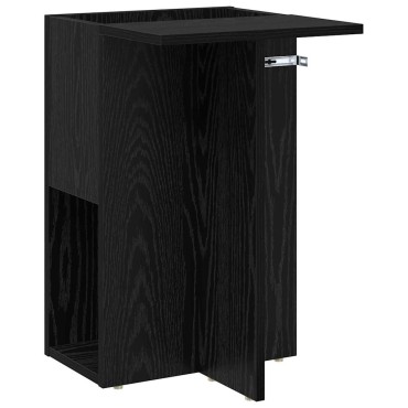 vidaXL End Table Μαύρη Οξυά 35x40x55cm Επεξεργασμένο Ξύλο