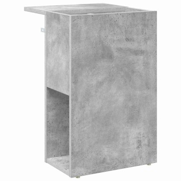 vidaXL End Table Σκυρόδεμα Γκρι 35x40x55cm Επεξεργασμένο Ξύλο