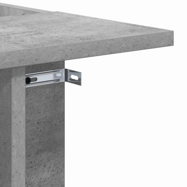 vidaXL End Table Σκυρόδεμα Γκρι 35x40x55cm Επεξεργασμένο Ξύλο