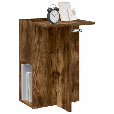 vidaXL End Table Καπνιστό Δρύς 35x40x55cm Επεξεργασμένο Ξύλο