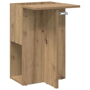 vidaXL End Table Artisan Oak 35x40x55cm Επεξεργασμένο Ξύλο