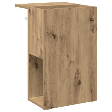 vidaXL End Table Artisan Oak 35x40x55cm Επεξεργασμένο Ξύλο