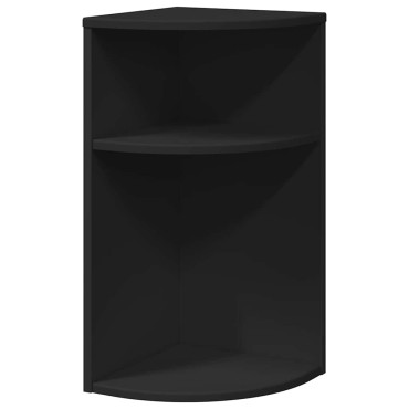 vidaXL End Table 29,5x29,5x60cm Επεξεργασμένο Ξύλο Μαύρο