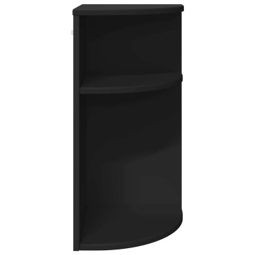 vidaXL End Table 29,5x29,5x60cm Επεξεργασμένο Ξύλο Μαύρο