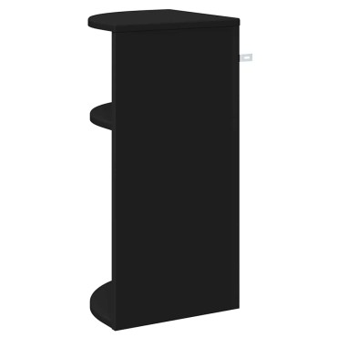 vidaXL End Table 29,5x29,5x60cm Επεξεργασμένο Ξύλο Μαύρο