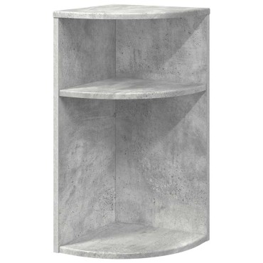 vidaXL End Table 29,5x29,5x60cm Επεξεργασμένο Ξύλο Σκυρόδεμα Γκρι