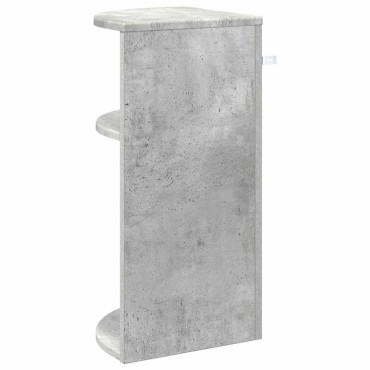 vidaXL End Table 29,5x29,5x60cm Επεξεργασμένο Ξύλο Σκυρόδεμα Γκρι