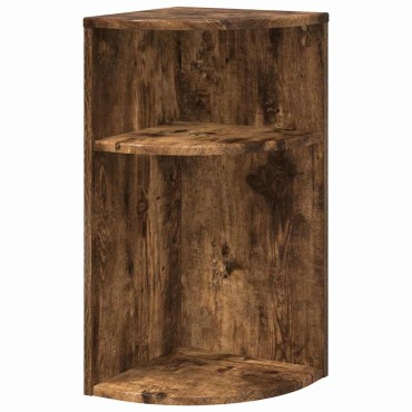 vidaXL End Table Καπνιστό Δρύς 29,6x29,6x60cm Επεξεργασμένο Ξύλο