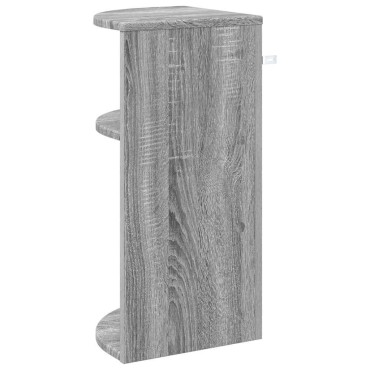 vidaXL End Table 29,5x29,5x60cm Επεξεργασμένο Ξύλο Γκρίζο Σονομα