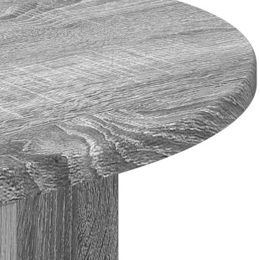 vidaXL End Table 29,5x29,5x60cm Επεξεργασμένο Ξύλο Γκρίζο Σονομα