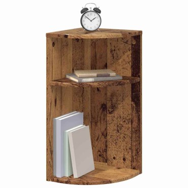 vidaXL End Table Παλιό ξύλο 29,6x29,6x60cm Επεξεργασμένο Ξύλο