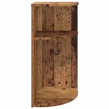 vidaXL End Table Παλιό ξύλο 29,6x29,6x60cm Επεξεργασμένο Ξύλο