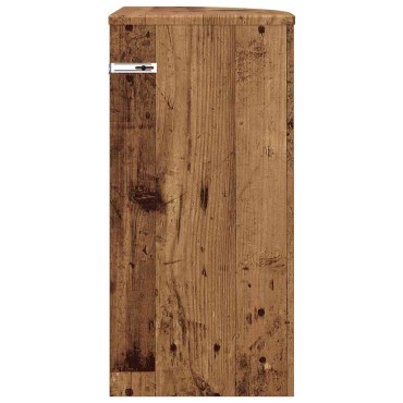 vidaXL End Table Παλιό ξύλο 29,6x29,6x60cm Επεξεργασμένο Ξύλο