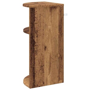 vidaXL End Table Παλιό ξύλο 29,6x29,6x60cm Επεξεργασμένο Ξύλο