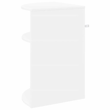 vidaXL End Table Λευκό 39,7x39,7x60cm Επεξεργασμένο Ξύλο