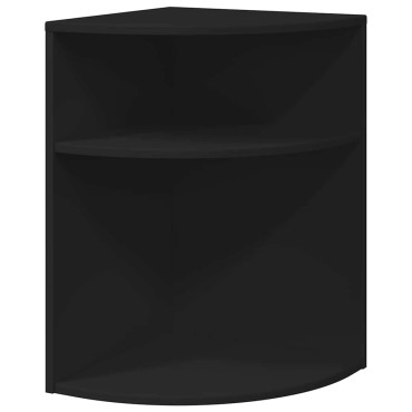 vidaXL End Table Μαύρο 39,7x39,7x60cm Επεξεργασμένο Ξύλο