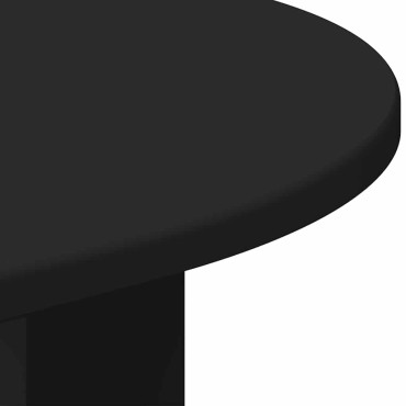 vidaXL End Table Μαύρο 39,7x39,7x60cm Επεξεργασμένο Ξύλο