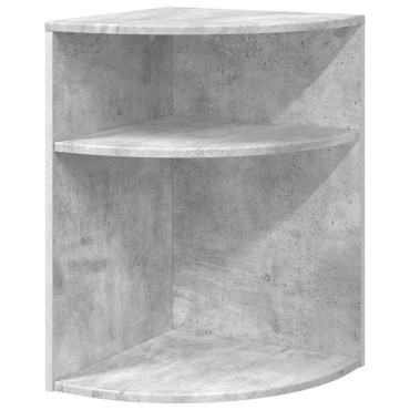 vidaXL End Table 39,5x39,5x60cm Επεξεργασμένο Ξύλο Σκυρόδεμα Γκρι