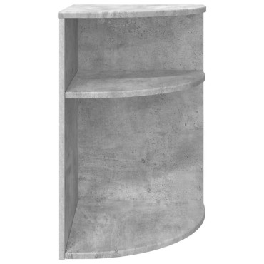 vidaXL End Table 39,5x39,5x60cm Επεξεργασμένο Ξύλο Σκυρόδεμα Γκρι