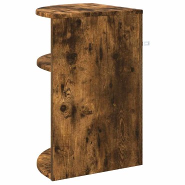 vidaXL End Table 39,5x39,5x60cm Επεξεργασμένο Ξύλο Καπνιστό Δρύς