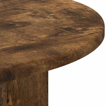 vidaXL End Table 39,5x39,5x60cm Επεξεργασμένο Ξύλο Καπνιστό Δρύς
