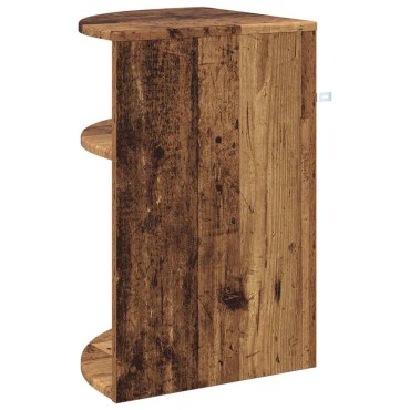 vidaXL End Table 39,5x39,5x60cm Επεξεργασμένο Ξύλο Παλιό ξύλο