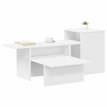 vidaXL Τραπέζι κονσόλας Λευκό 91,5x35x38,5cm Επεξεργασμένο Ξύλο
