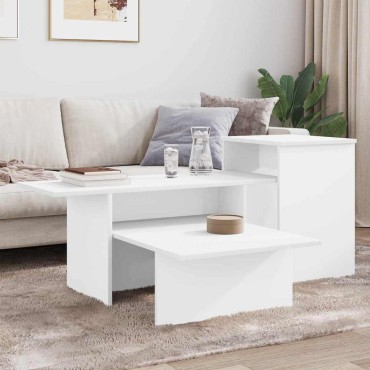 vidaXL Τραπέζι κονσόλας Λευκό 91,5x35x38,5cm Επεξεργασμένο Ξύλο