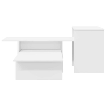 vidaXL Τραπέζι κονσόλας Λευκό 91,5x35x38,5cm Επεξεργασμένο Ξύλο