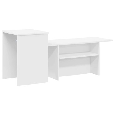 vidaXL Τραπέζι κονσόλας Λευκό 91,5x35x38,5cm Επεξεργασμένο Ξύλο