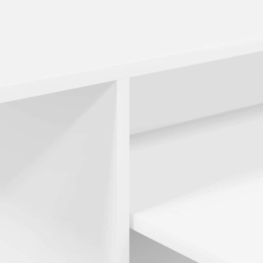 vidaXL Τραπέζι κονσόλας Λευκό 91,5x35x38,5cm Επεξεργασμένο Ξύλο