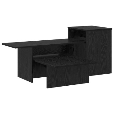 vidaXL Τραπέζι κονσόλας Μαύρη Οξυά 91,5x35x38,5 εκ